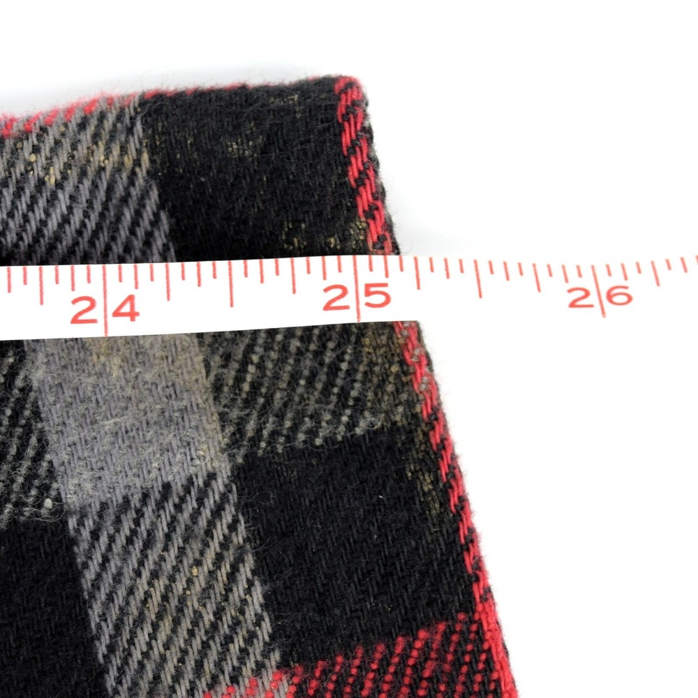 Private Property Men's XL Red Black Buffalo Plaid Flannel Shirt Vintage 80s USA - Picture 11 of 14